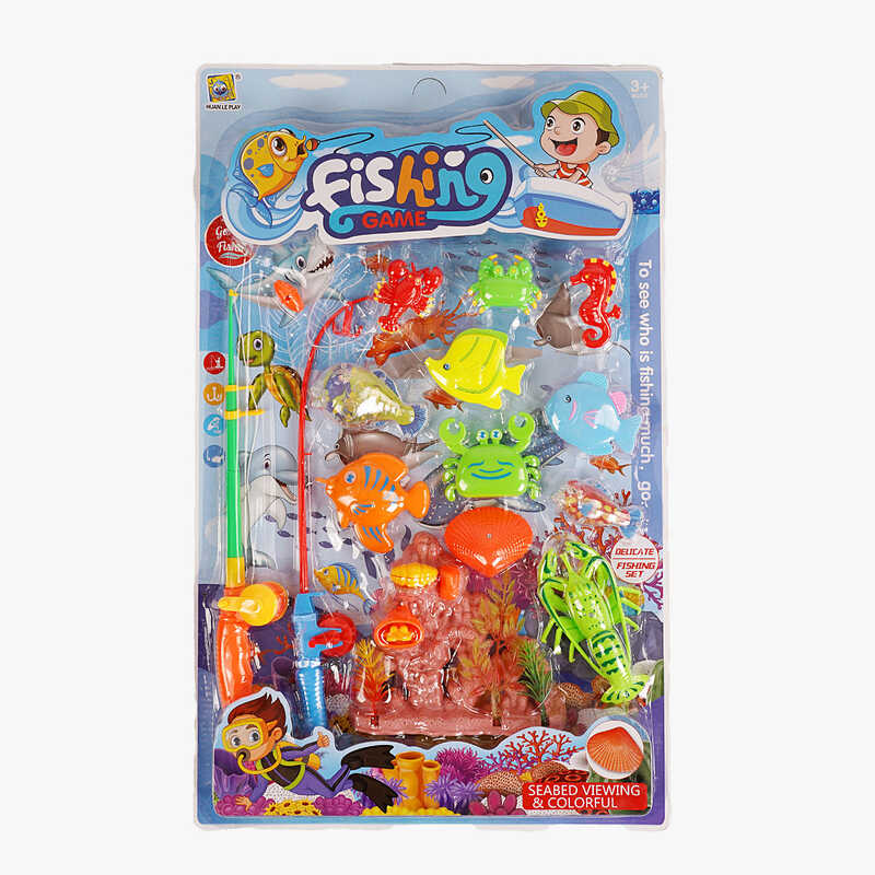 Риболовля 555-230 (40/2) 2 вудки, рибки 2-х видів, на листі