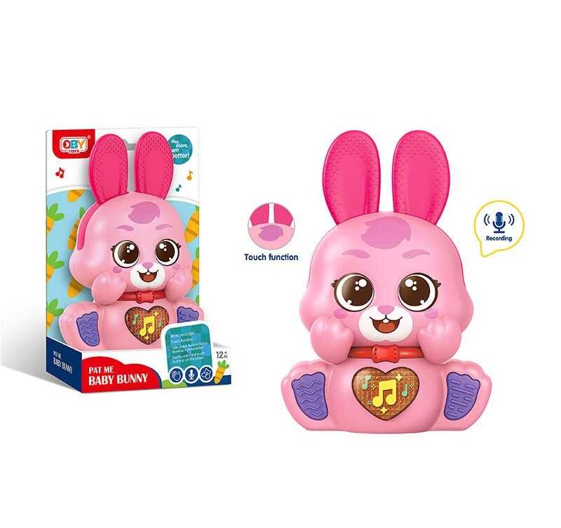 Музична іграшка O 13803 (96/2) гумові прорізувачі, мелодії, звуки, підсвічування, запис та відтворення голосу, сенсорна ділянка, на батарейках, в коробці