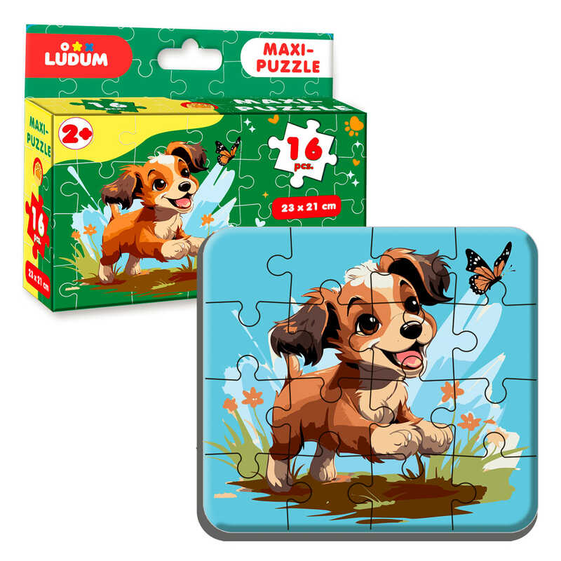 гр Максі-пазл "Песик 1" МЕ 5032-06 (12) "Ludum", 16 елементів, в коробці