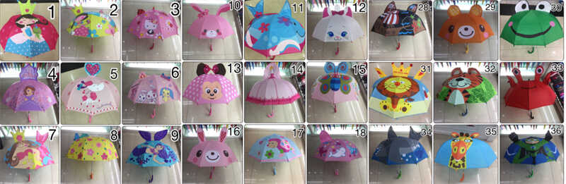 Парасолька C 68653 (100) d = 70 см, довжина 60 см, 8 спиць, в пакеті, ВИДАЄТЬСЯ МІКС ВИДІВ