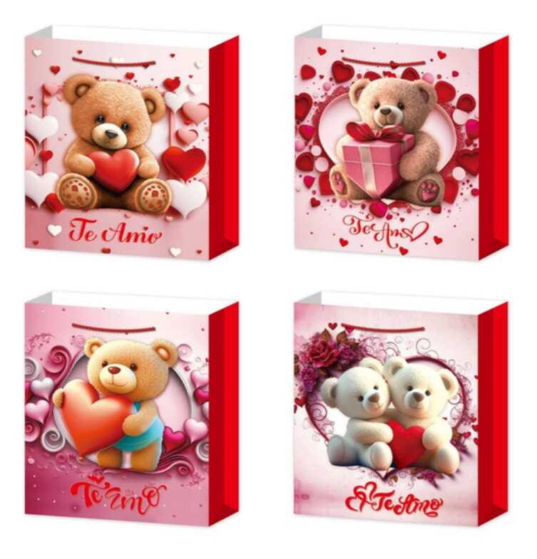 Пакет подарунковий С 69485 (480) 4 види, СЕРЕДНІЙ, ВИДАЄТЬСЯ ТІЛЬКИ МІКС ВИДІВ