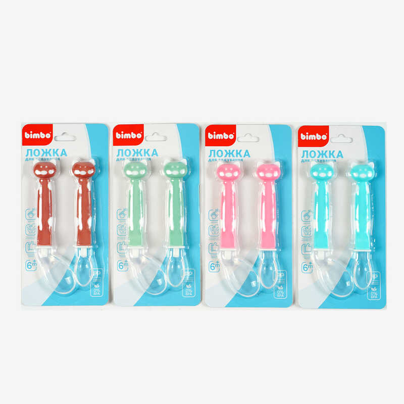 гр Набір ложечок C 63882 (288) "Bimbo", 4 види, на листі, ВИДАЄТЬСЯ ТІЛЬКИ МІКС ВИДІВ