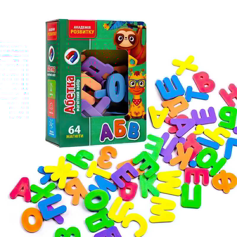 гр Магнітний набір "Абетка" (укр) - VT 5411-15 (12) "Vladi Toys"