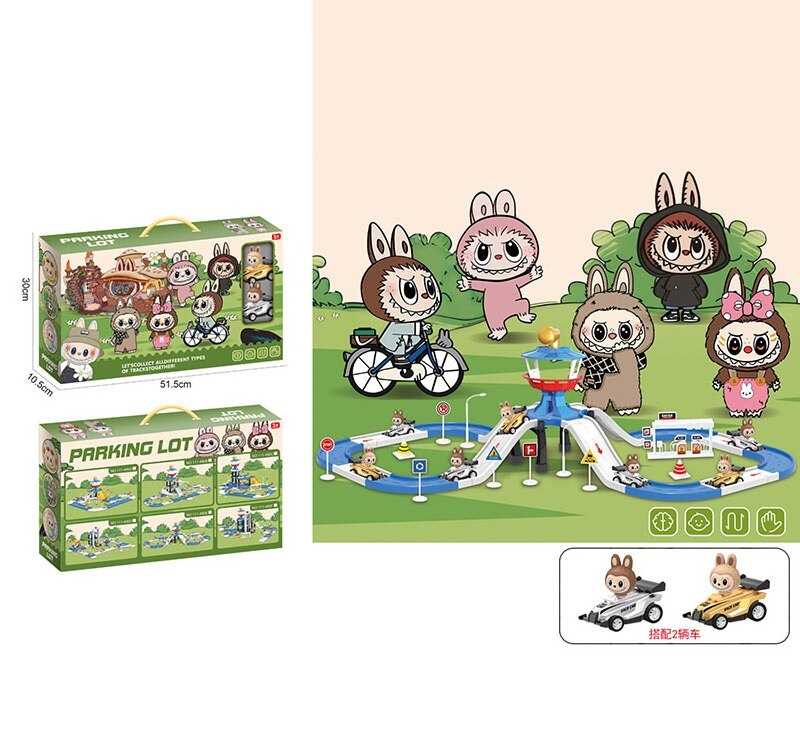 Трек 111-480 E (24/2) 2 машинки, 2 рівні треку, герої, в коробці